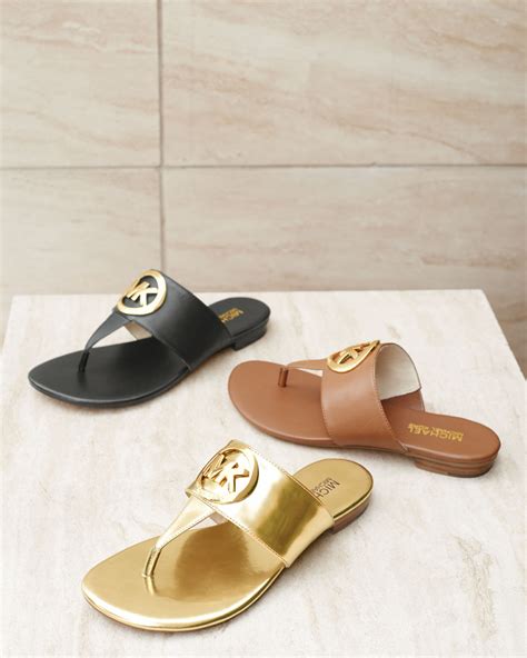 michael kors logo sandals|michael kors logo detail shoes.